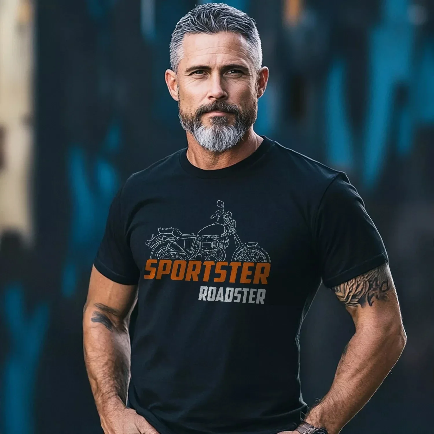 

2025 Summer Cotton Round Neck Short Sleeves for Men Women for Harleys-Davidson Sportster XLS 1000 Roadster 1978-85 Fans T-Shirt