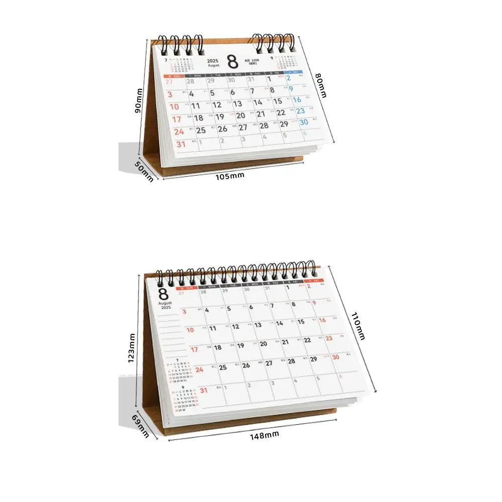 Mini Calendar Simple Coil 2026 Desk Calendar Portable Desktop Decoration Mini Calendar Schedule Planner Gifts