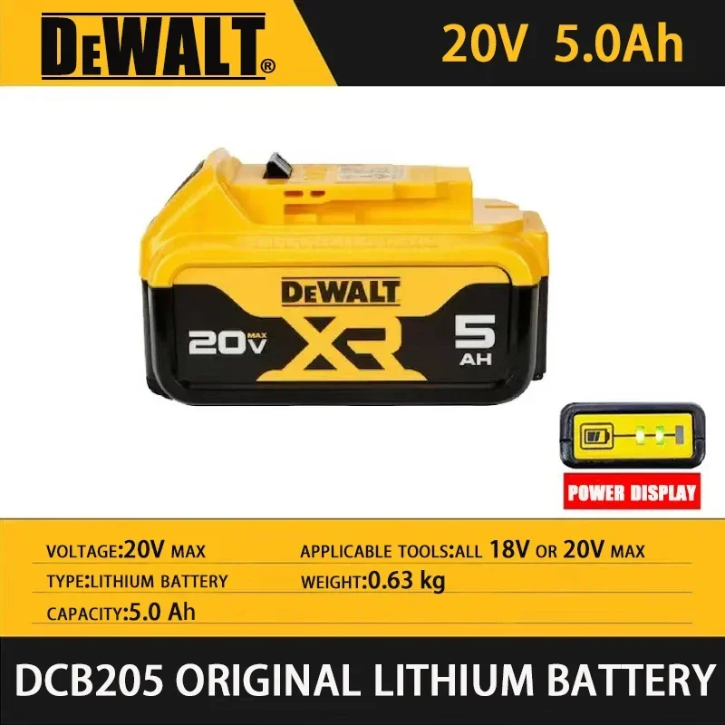 MAX Flexvolt 20V Dewalt Battery DCB606 DCB205 DCB206 DCB209 DCB182 Electric Tool Battery 20V/60V Battery 5AH 6AH 12000mAh