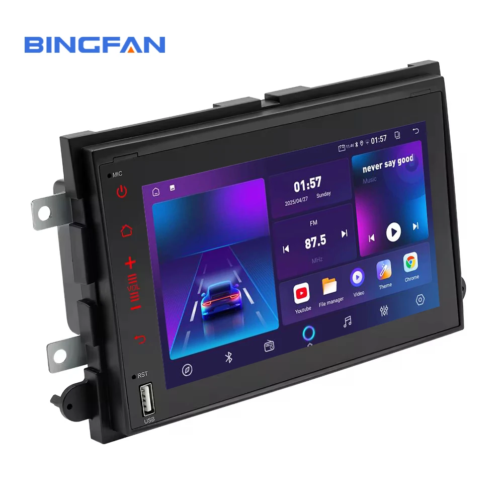 BINGFAN 7 inch for Ford F150 2009-2013 Wireless CarPlay Android Auto Car Radio Multimedia Player GPS WIFI Touch Screen