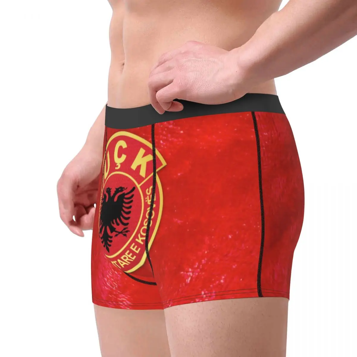 Kosovo Liberation Army UCK Boxer Shorts For Men 3D Printed Male Old Albania Flag Eagle Underwear Panties Briefs Soft Underpants