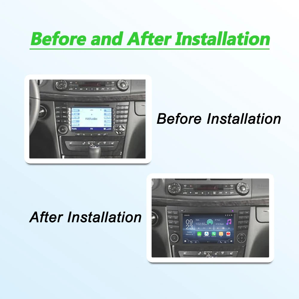 7''Linux Multimedia Player for Mercedes Benz E-class W211 E200 E220 E300 E350 E240 E280 CLS CLASS W219 with CarPlay Android Auto view 5