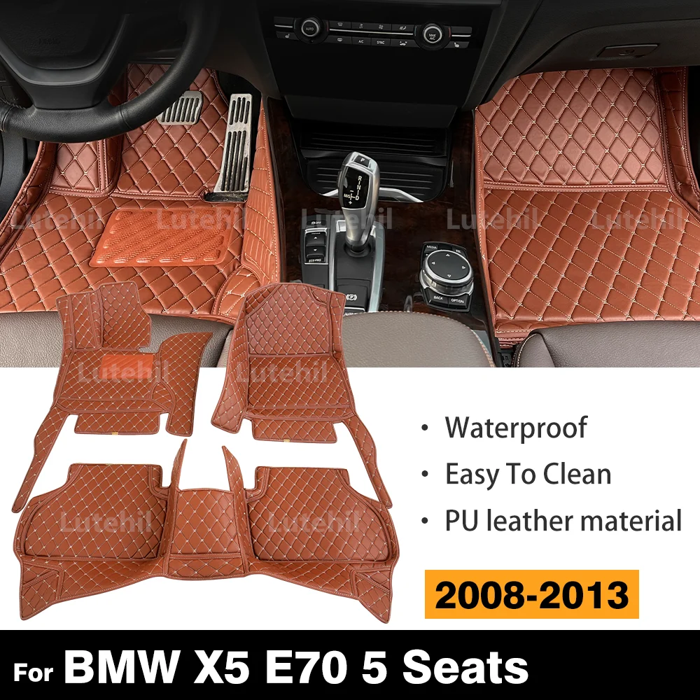 

Для BMW X5 E70 5-местный 2008-2013 автомобильный напольный коврик на заказ автомобильный ковер чехол аксессуары для интерьера защитные