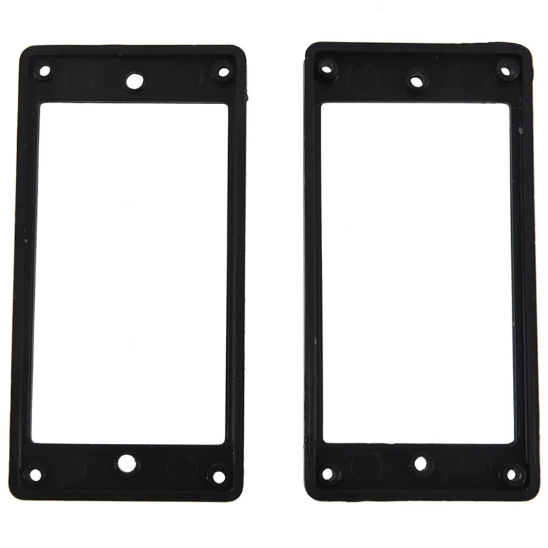 2Pcs Flat Humbucker Pickup Mounting Ring Frame ABS For Electric Guitar