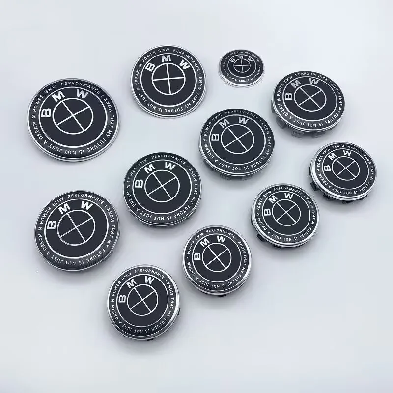 1/4/7Pcs Car Hood Rear Emblem Steering Wheel Stickers Rims Cap Badge For BMW G01 G20 X3 X5 F30 E36 F20 E46 X6 M4 E60 E93 E87 view 2