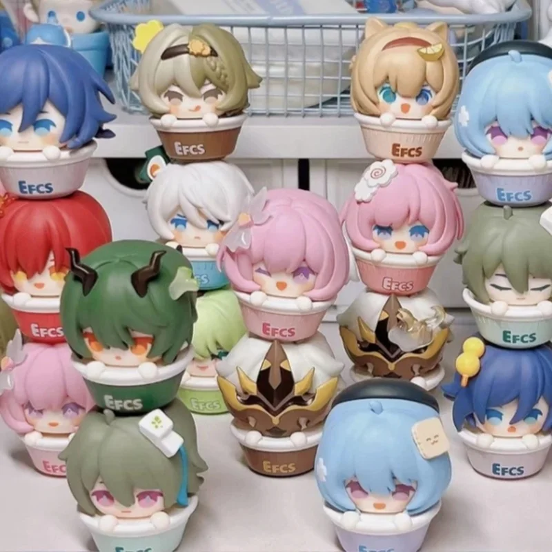 

Original In-Stock Honkai Impact 3 Instant Noodle Jeng Series 1 and 2 Blind Box Mini Figurine Model Collectible Ornament Toy Gift