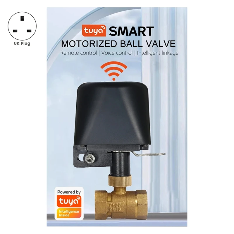 Hot sv-tuya Smart Wifi air Vavle Zigbee Gas Water Stop cek katup DN15 kontrol nirkabel Timer bekerja + Alexa Google Home