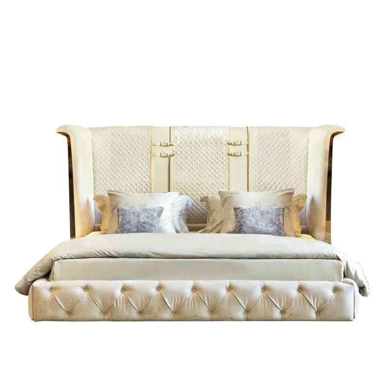 

king Luxury Round Modern Electrical Murphy Size Smart Upholstered Wood Platform Bed