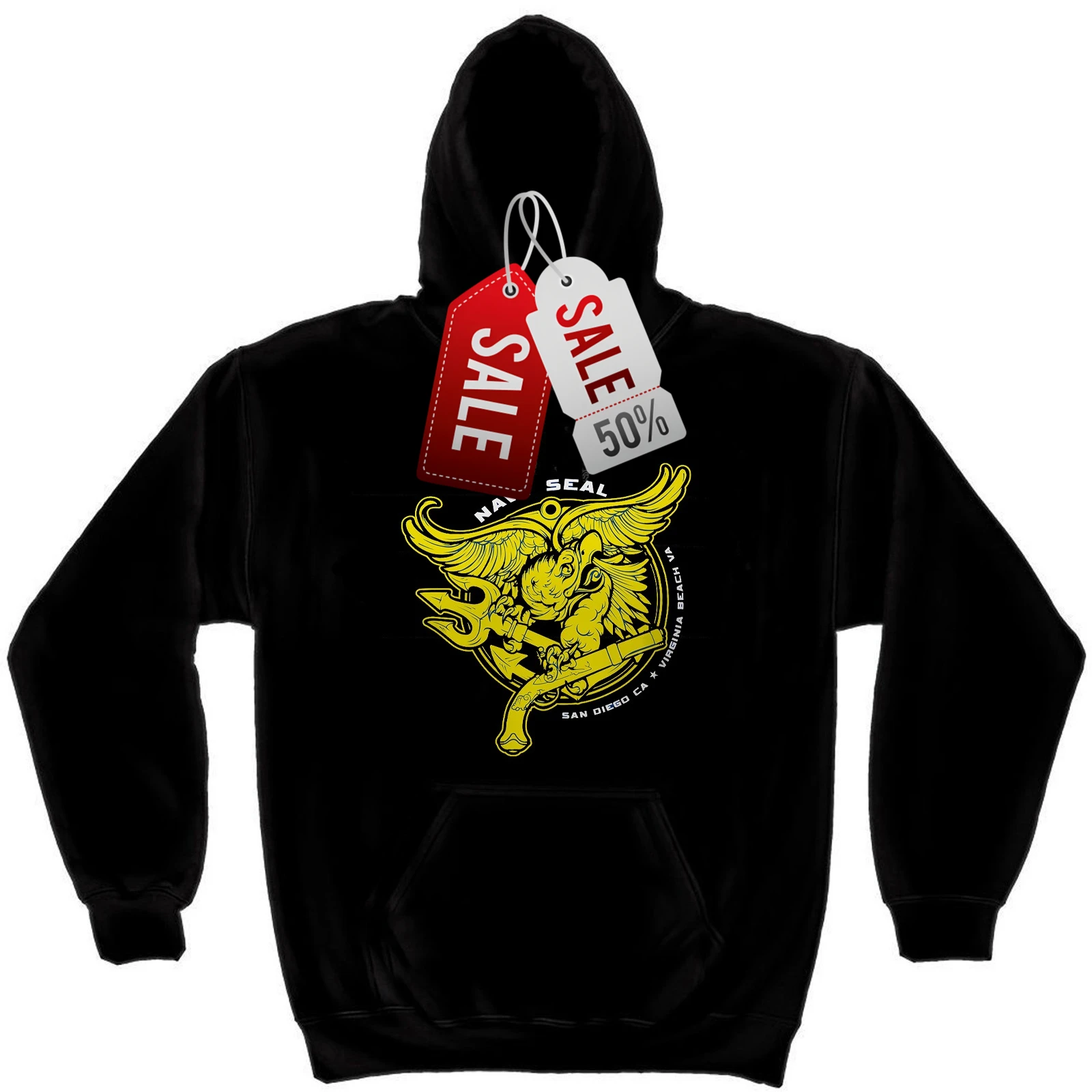 

Новинка, пуловер с символом морской печатью США, толстовка с капюшоном, новые удобные повседневные мужские толстовки из 100% хлопка, модная уличная одежда