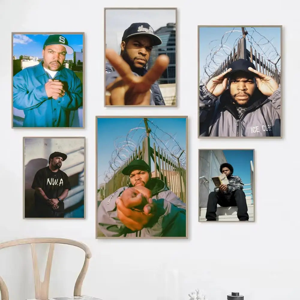 Rapper Singer I-ice Cube Poster Modern And Elegant Wall Stickers For Home Decor Living Room Dormitory Wall Art