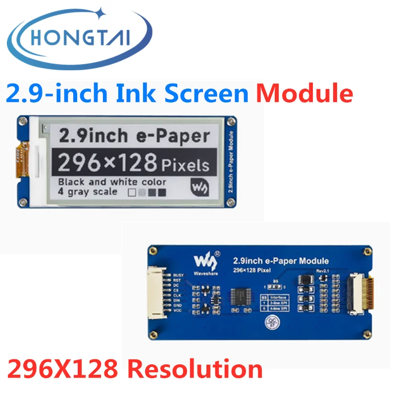 

Raspberry Pi 4B 2.9-inch ink screen module SPI interface Support Partial refresh Free Shipping