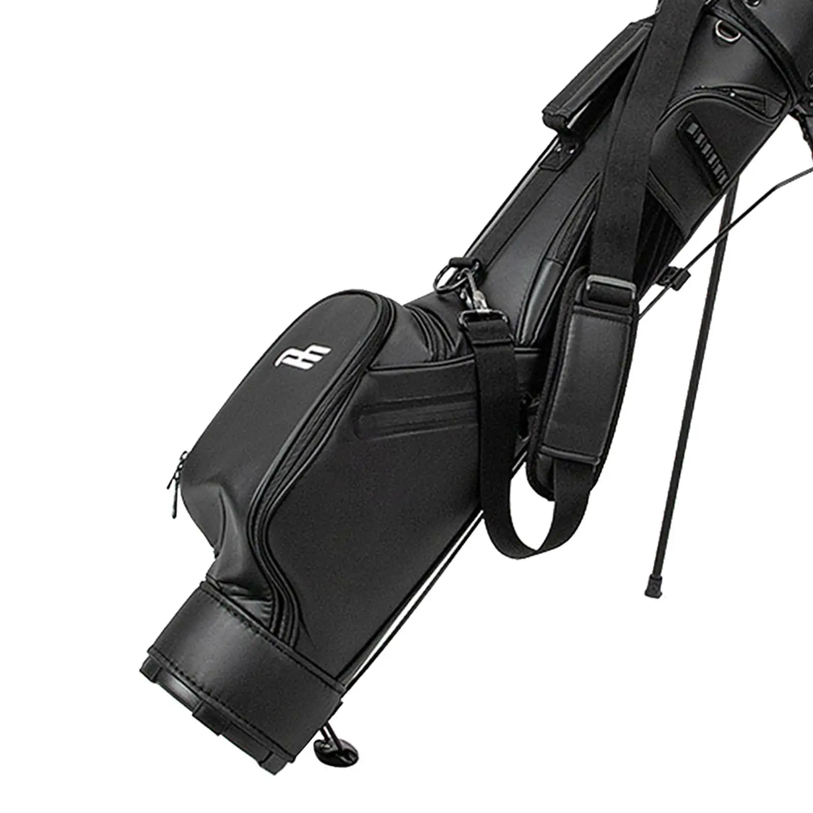Golf Stand Bag with Padded Strap Wear Resistant Large Capacity Nylon Travel Bag with Bracket for Golf Practicing Golfer Gifts