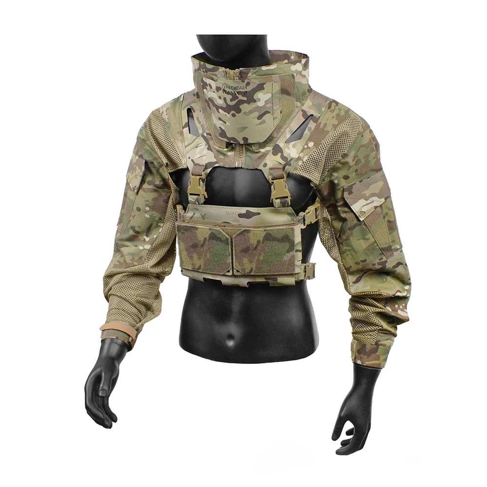 

DMGear Original Tactical Combat Uniform Jacket With Triple Mag Pouch Camouflage Clothing Breathable Comfortable Compatible