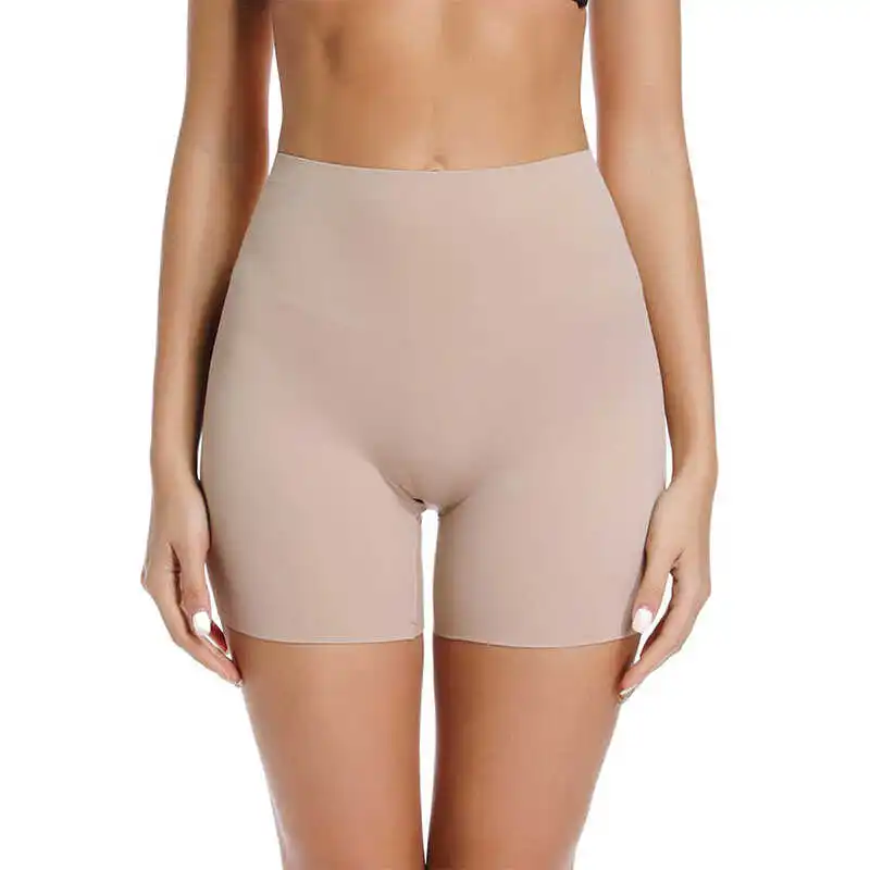 Seamless Safety Pants for Women Anti Chafing Boyshorts Underwear Nylon mid Waist Briefs Comfortable Home Clothes