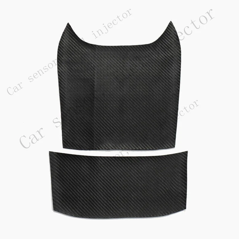 Q+ For Tesla Model 3 2017-21 Leather Carbon Fiber Rear Air Outlet Vent Panel Cover