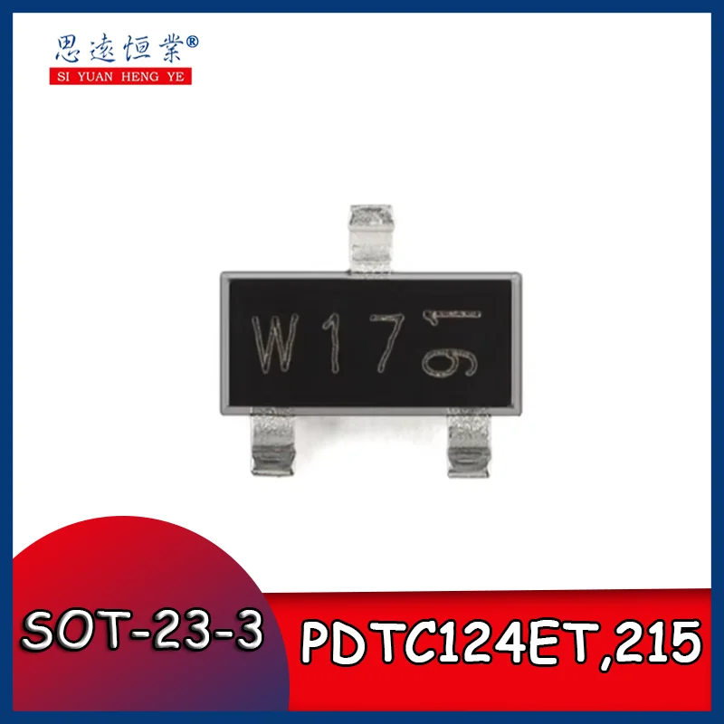 10pcs Original genuine PDTC124ET,215 SOT-23-3 50V, 100mA NPN resistance transistor