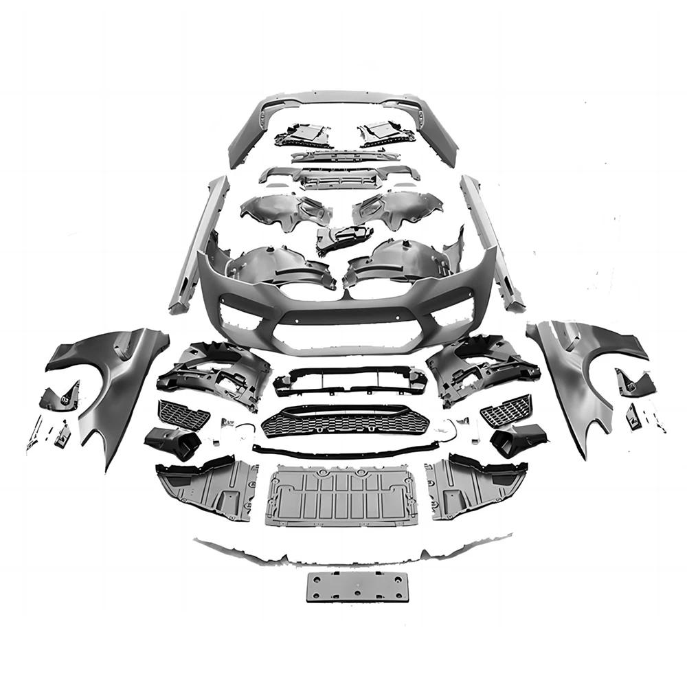 

Полный комплект для BMW G30 5 Series Pre-Lci 18-20 520i 530i 540i Change to F90 M5 Style Передний Задний бампер боковая юбка брызговик