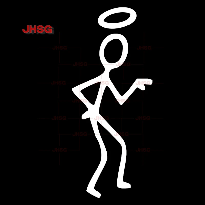 Saint Stickman Vinyl Stickers for Cars/Trucks/Walls/Laptops/Tablets/Windows/Doors