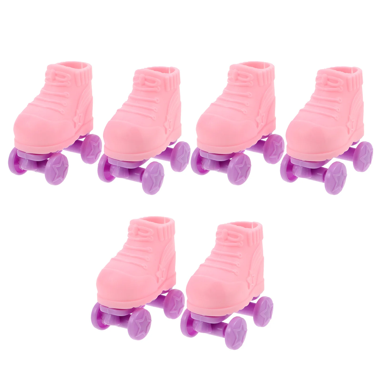 

3Pairs Mini Roller Skates Simulation Shoes Decors Miniature Shoes for Dollhouse Decoration and Creative Play Accessories