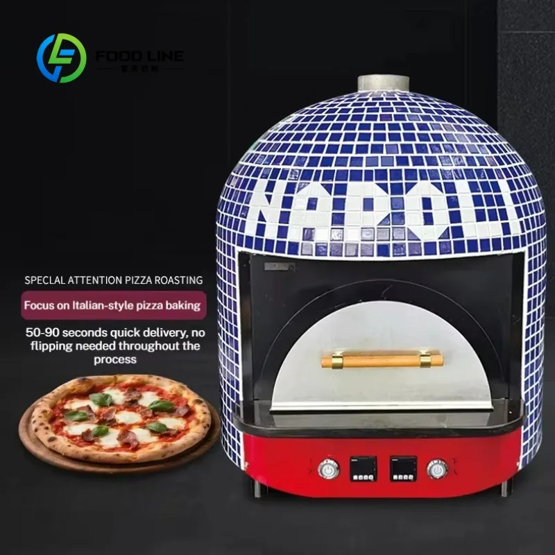 Commercial Pizza Oven Customized Italian Design Wood Burning Gas Electric Kiln High Productivity for Bakery Use Neapolitan