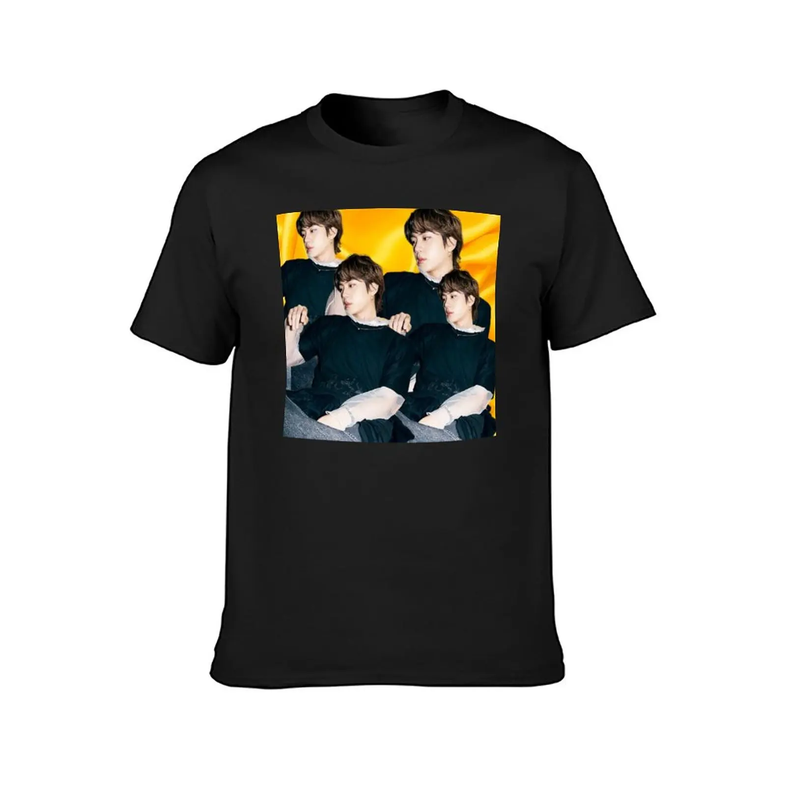 Aesthetic Jin Butter Teaser Photo T-Shirt for a boy anime Men's clothing