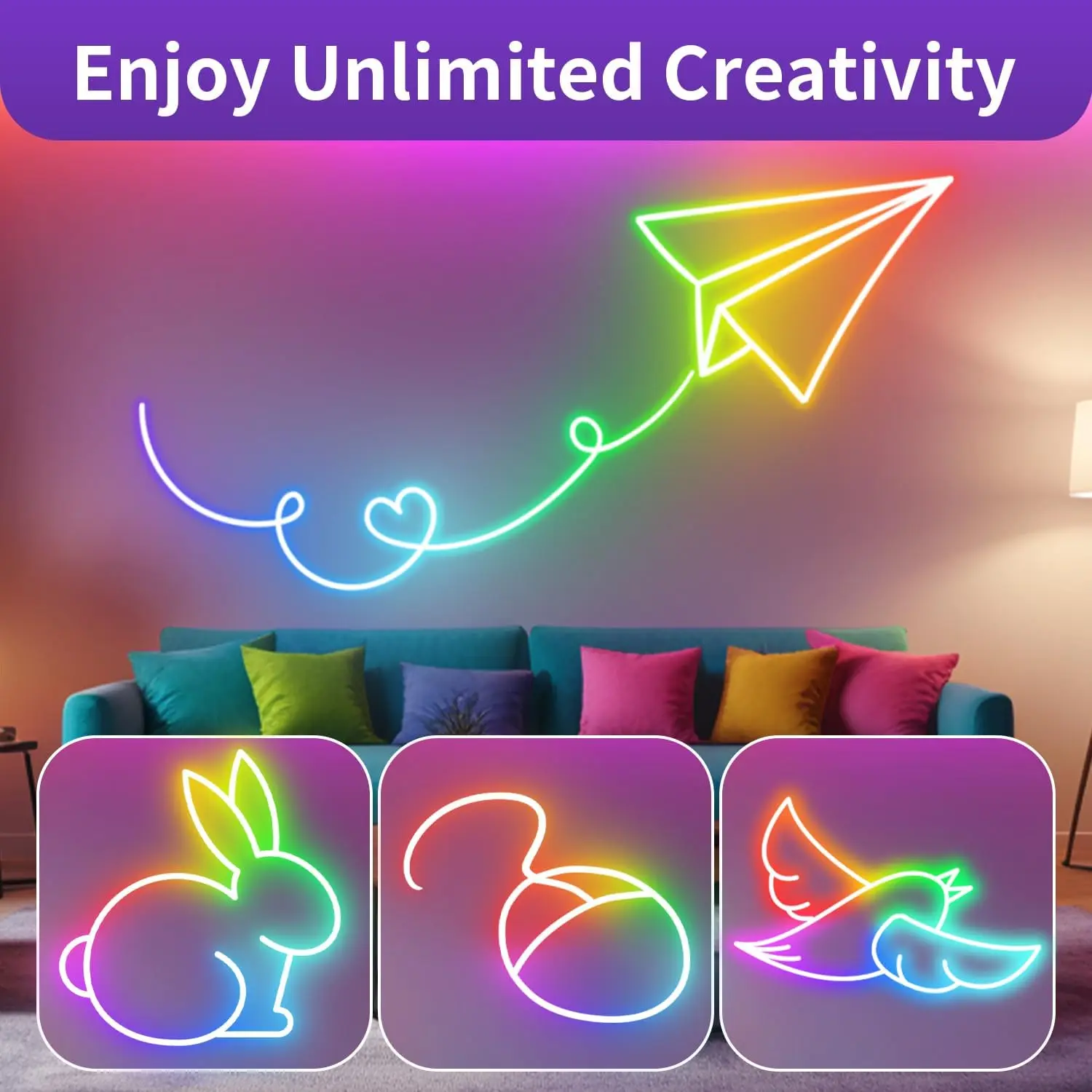 5 فولت USB النيون LED قطاع أضواء 1/2/3/5 متر مقاوم للماء RGBIC النيون مصباح الشريط بلوتوث التحكم عن بعد للمنزل حفلة زينة عيد الميلاد