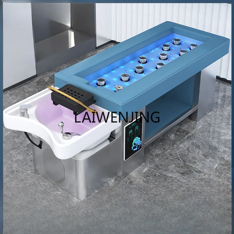 

MJY moxibustion head treatment bed barber salon special constant temperature water circulation fumigation shampoo bed