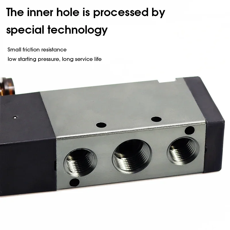 4v130 4v230 4v330 4v430 pneumático 5 vias centro fechado válvula solenóide de ar bloco placa coletora com encaixe dc24v 12v ac110v 220v