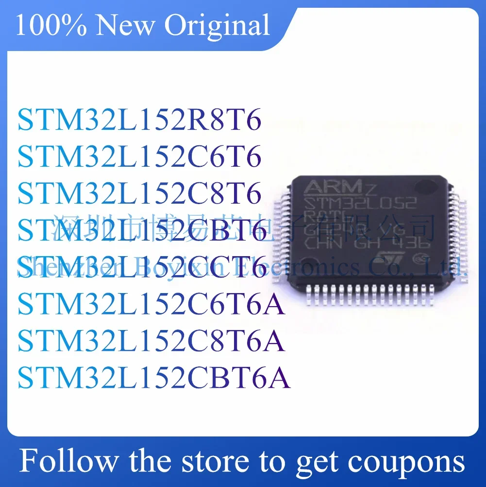 NEW STM32L152R8T6 STM32L152C6T6 STM32L152C8T6 STM32L152CBT6 STM32L152CCT6 STM32L152C6T6A STM32L152C8T6A STM32L152CBT6A