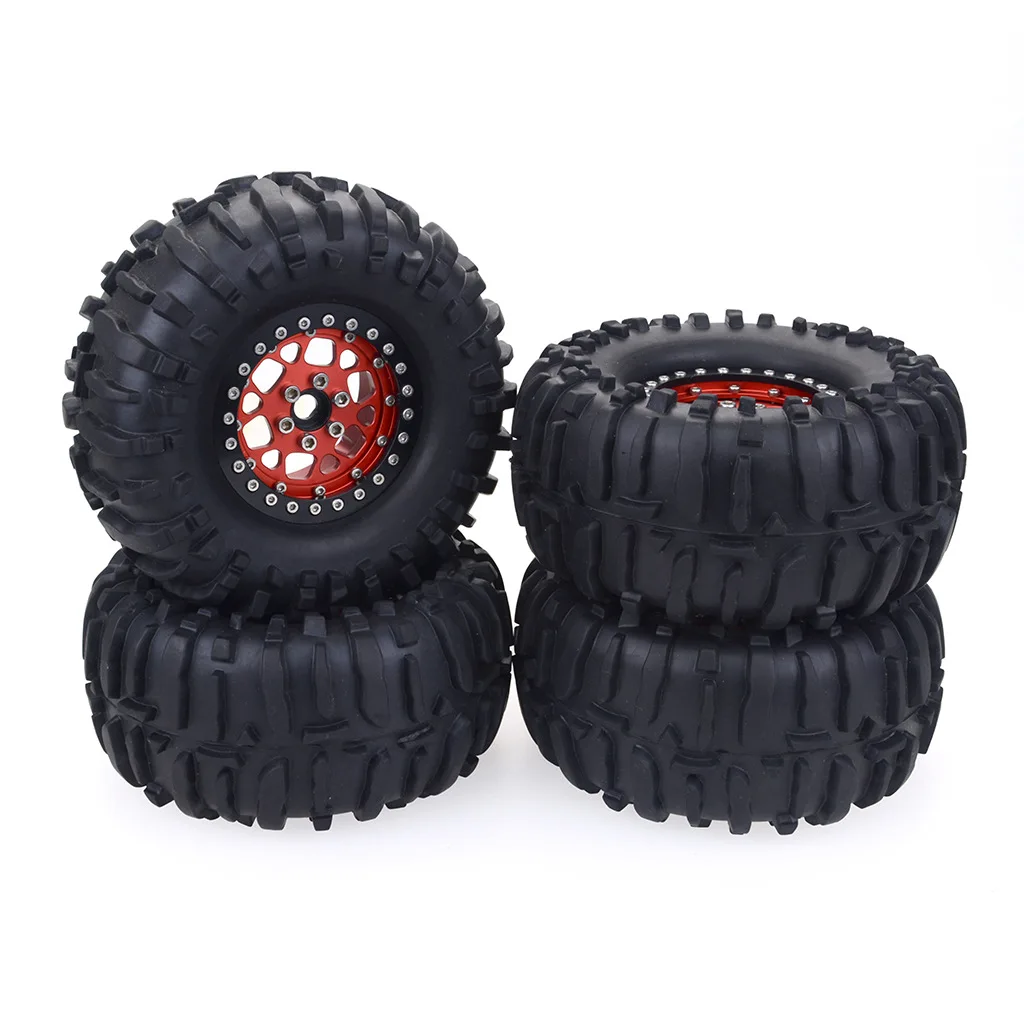 2.2-inch 1/10 Rock Crawler Hub And Tire Simulation climbing vehicle wheel aluminum Alloy hub Axial SCX10 D90 RC4WD