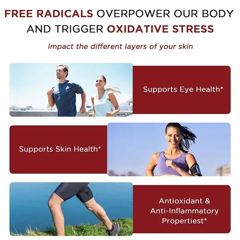 Astaxanthin Capsules 12mg - Antioxidant, Protect Eye, Skin, Joint and Cardiovascular Health, Accelerate Metabolism - Image 3