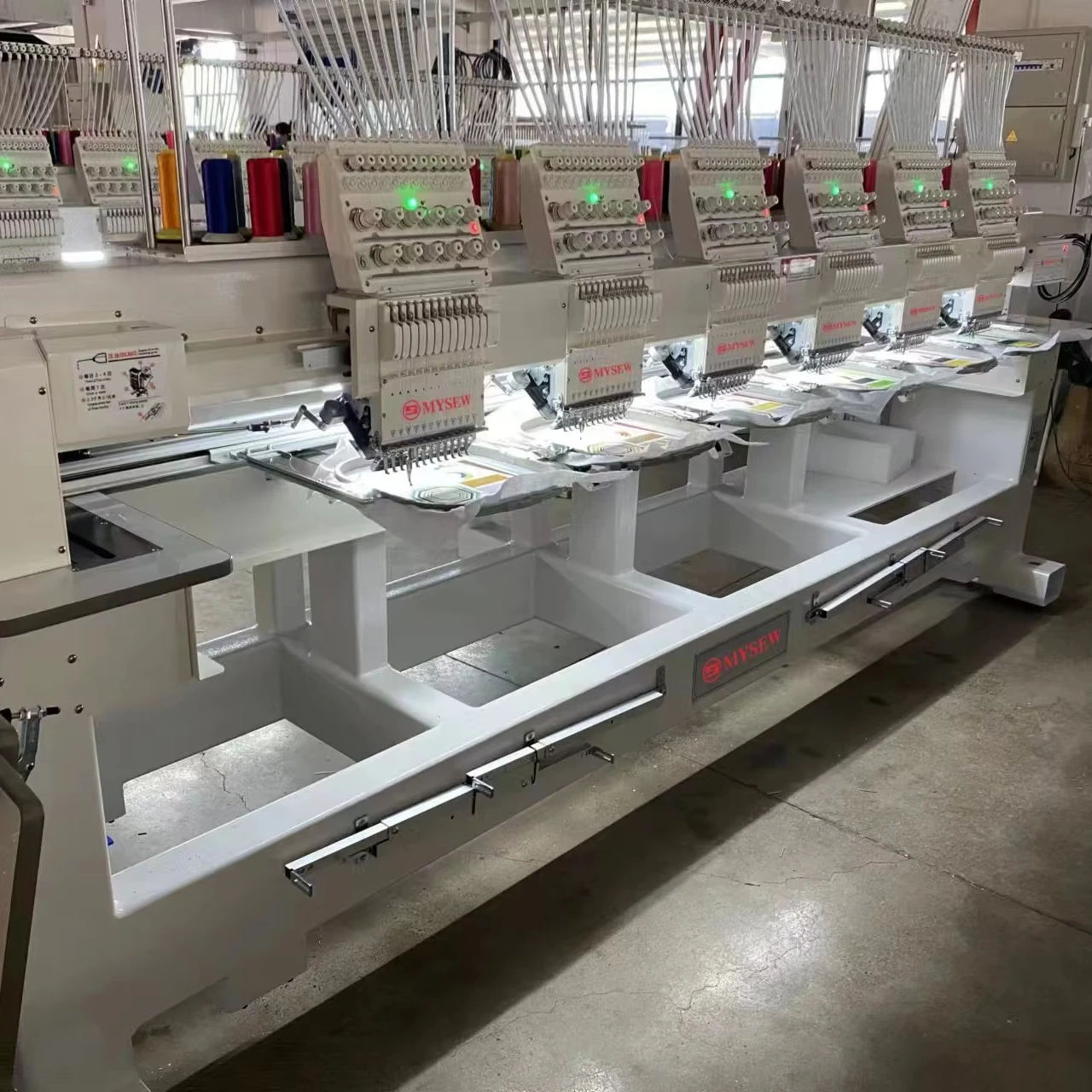 Промышленная компьютеризированная вышивальная машина MFGS 1506 с 6 головками для кепок и футболок, автоматическая, в продаже