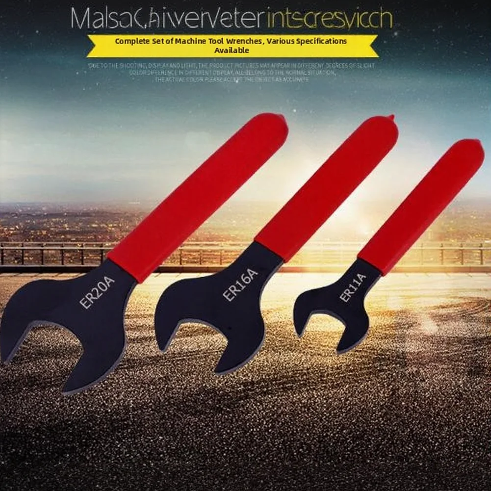 Single-sided Opening Angled U-shaped Opening Wrench, Clamps The Nut And Rotates Spanner Flat Head Blackening For Auto Repair