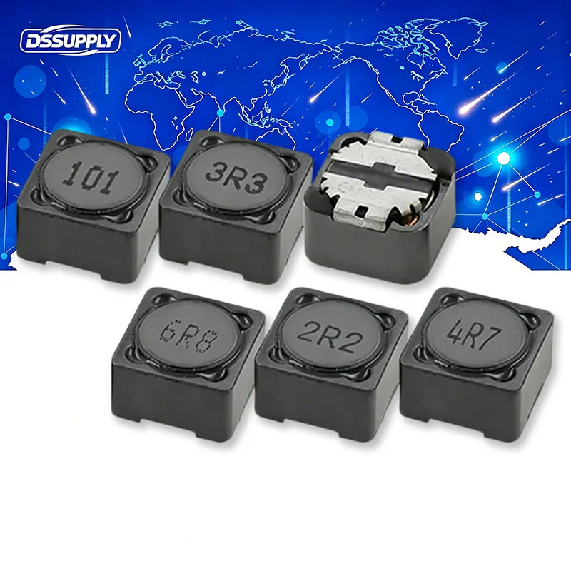 10PCS/LOT CD127 CDRH127 Power Inductor SMD 12*12*7mm 100UH/150UH/220UH/330UH/470UH 12x12x17 Power Shielding Inductor