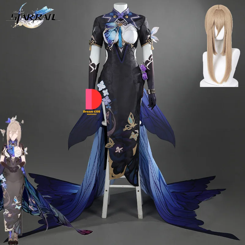 Game Honkai Star Rail  Aponia Cosplay Costumes Dress Suits Cheongsam Costume for Women Girl Full Set Outfit Halloween Carnival