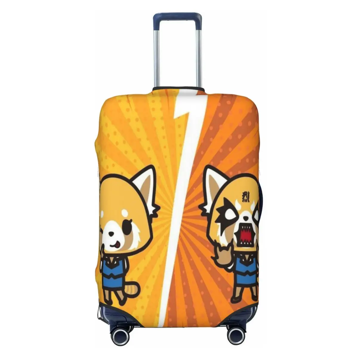 

Custom Aggressive Retsuko Cartoon Luggage Cover Protector Funny Travel Suitcase Protective Cover for 18-32 Inch