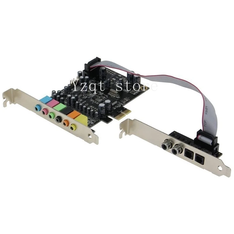 

PCIe 7.1 Channel Sound Card CM8828 + CM9882A with SPDIF Bracket PCIe 7.1CH Analog Digital 3D Stereo Extension Card