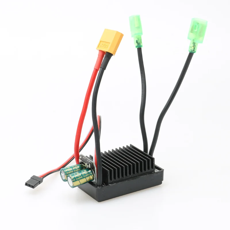 1PCS 100A 1000วัตต์ Dual Way Brushed ESC UBEC 5V 3A เบรค Speed Controller T/XT60เชื่อมต่อ LED ตัวบ่งชี้สำหรับ RC เรือลากจูง