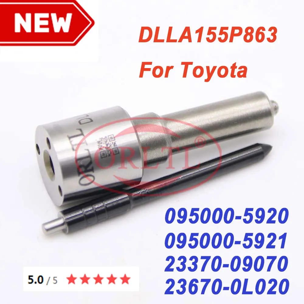 DLLA155P863 093400-8630 Common Rail Nozzle DLLA 155 P 863 For Toyota Hilux 1KD-FTV Euro4 2006/10