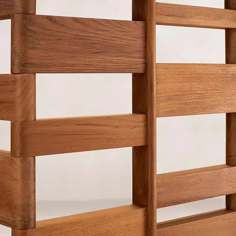 Solid wood handmade screen with hollow foldable Chinese style, suitable for feng shui partition in living room office or bedroom