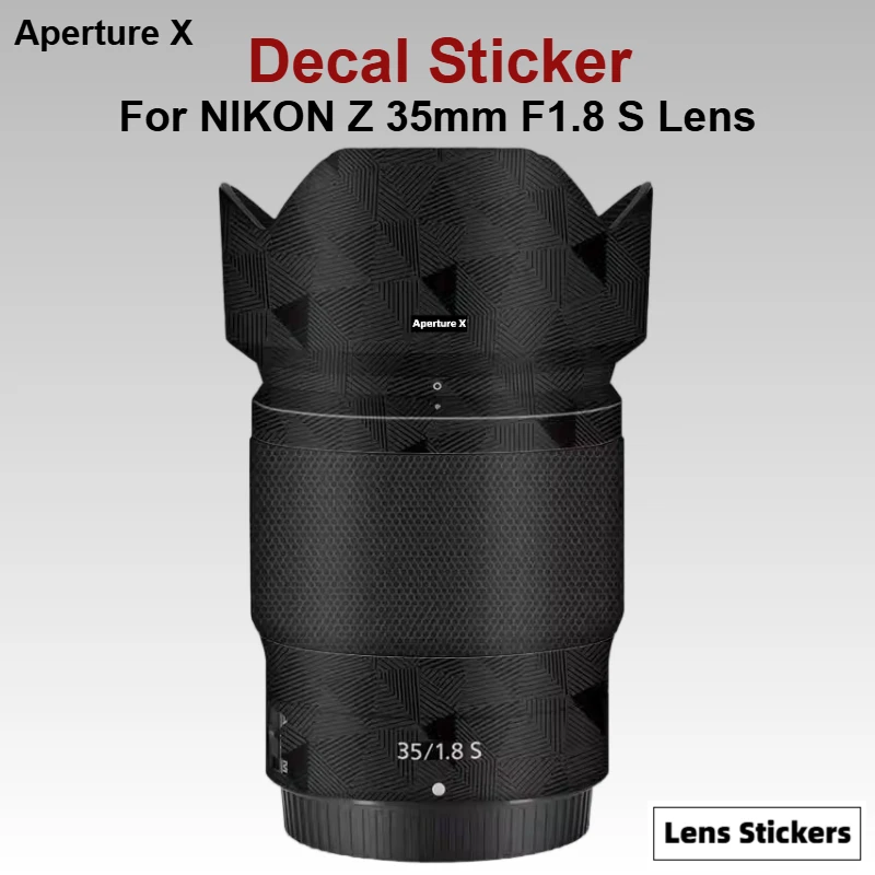Para NIKON Z 35mm F1.8 S pegatina de lente pegatina protectora de piel película de envoltura de vinilo protector antiarañazos abrigo Z35MM F/1,8 F1.8S