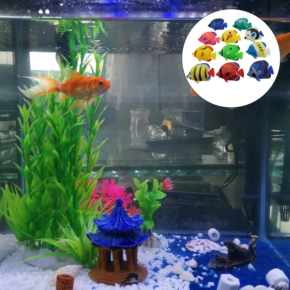 

25Pcs Simulation Tropical Fish Ornaments Realistic Aquarium Decor Mini Adorable Lifelike Creatures Learning DIY Landscaping