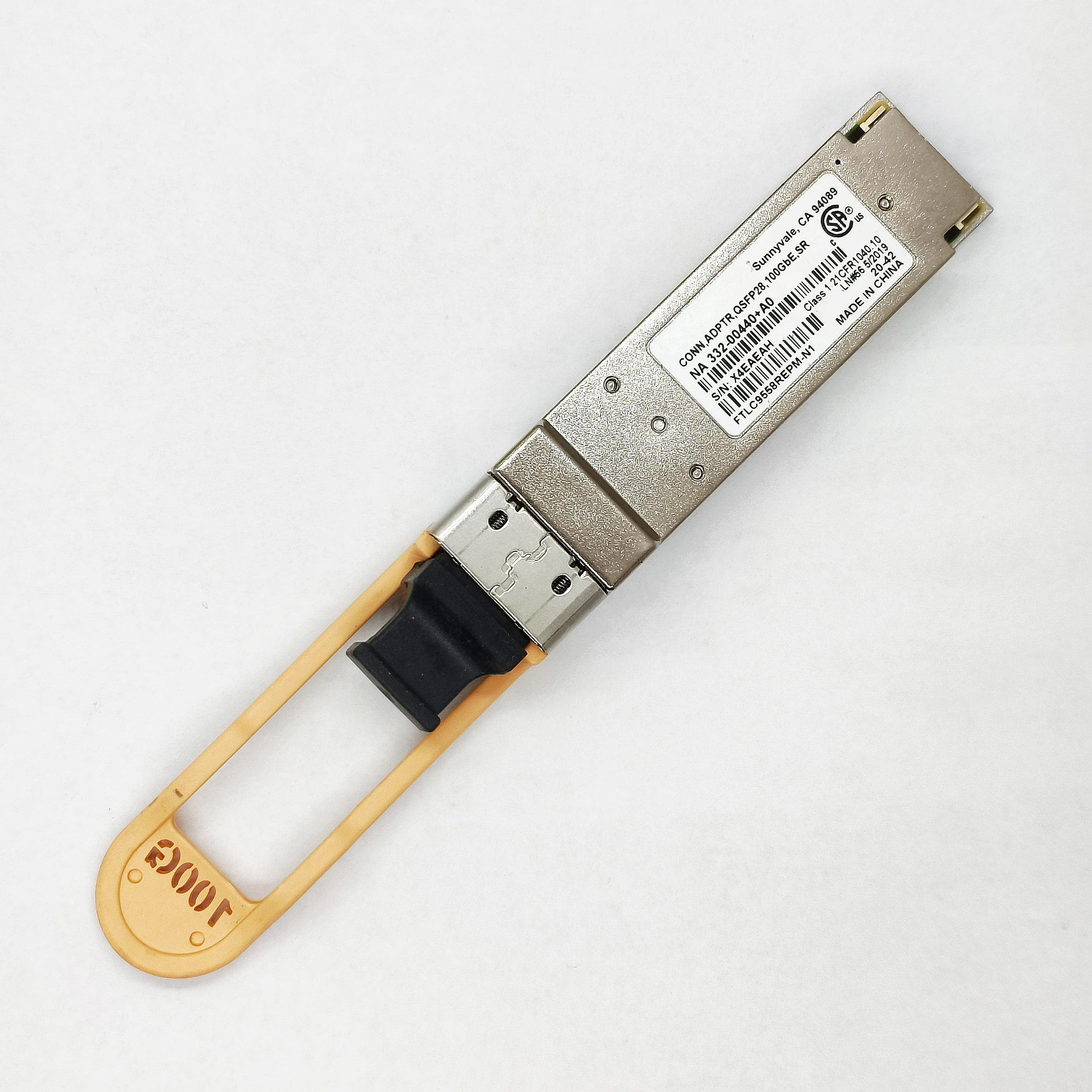 

Подлинный для Finisar FTLC9558REPM-N1 100Gbe SR CONN Adptr NA 332-00440 + A0 MPO QSFP28 Восстановленный оптический модуль приемопередатчика