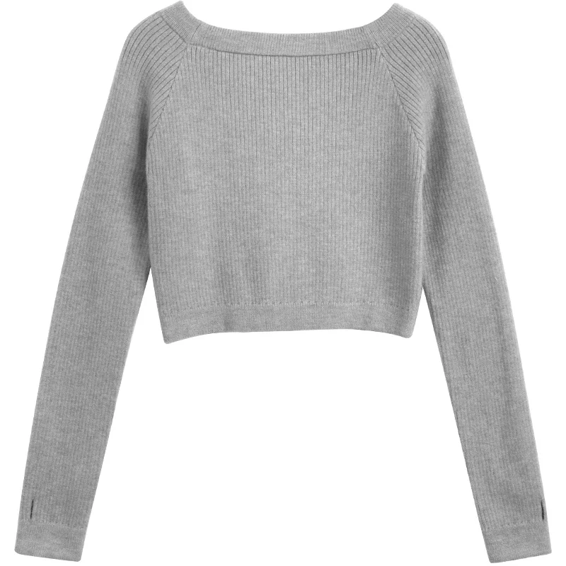 Suéter de Ballet para niñas, Tops de Ballet para niños, suéter de punto para baile, abrigo de baile térmico cálido, Chaqueta de punto con cuello barco, Tops de baile para niñas