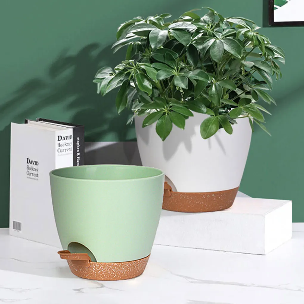 

3pcs Plastic Not Easy To Deform Planters For Long-lasting Beauty Degradable Plastic Planters