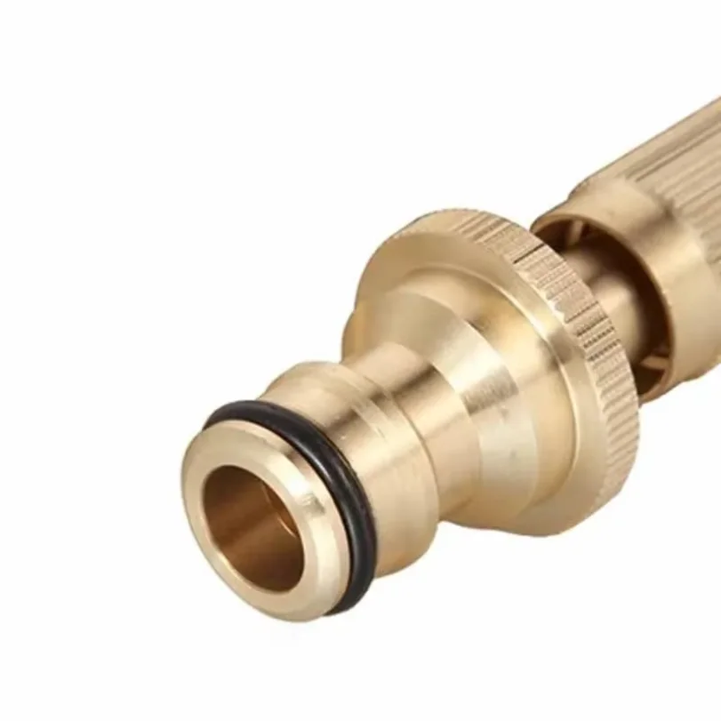 Spray Nozzle Water Gun Brass High Pressure Direct Spray Sprinkler Quick Connector Home Garden Hose Adjustable Gun view 2