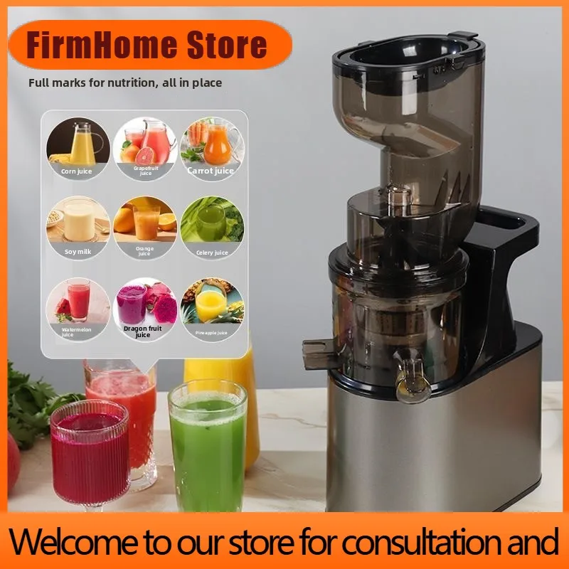 FirmHome Store2L Stainless Steel Slow Juicer Commercial Automatic Juice Extractor With Pulp Separation Large Mouth