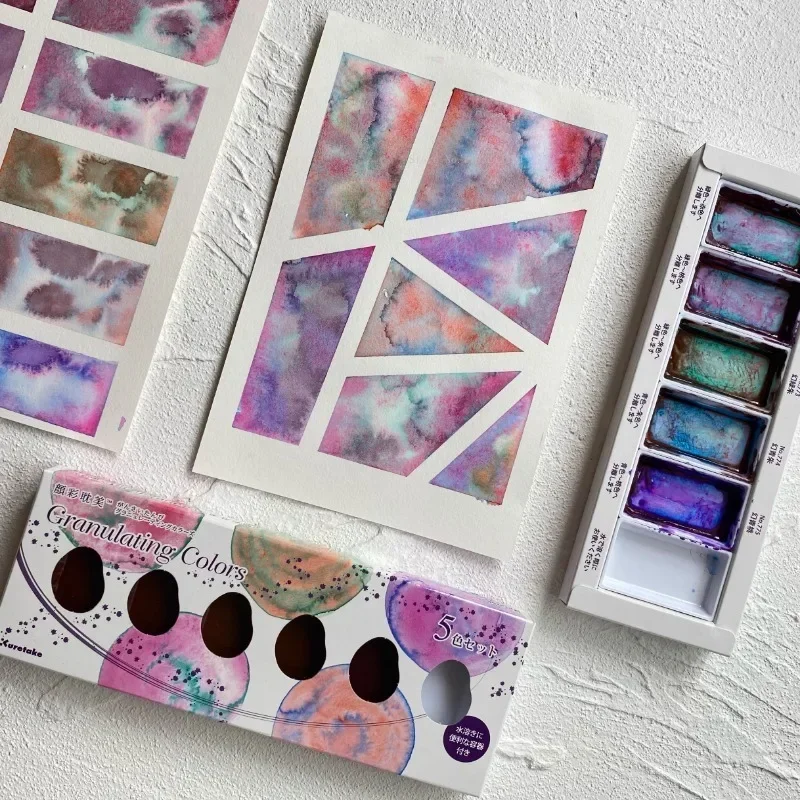 New Style 5 Colors 0.7ml Solid Watercolor Pigment Creative Painting/outdoor Sketching/layering Stacked Color Sub Packaging Paint