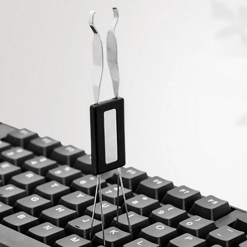 2 In 1 Universal Keycap Puller Swi tch Puller Mechanical Keyboard Removal Replacement Dust Cleaner Aid Keycap Unloading Puller