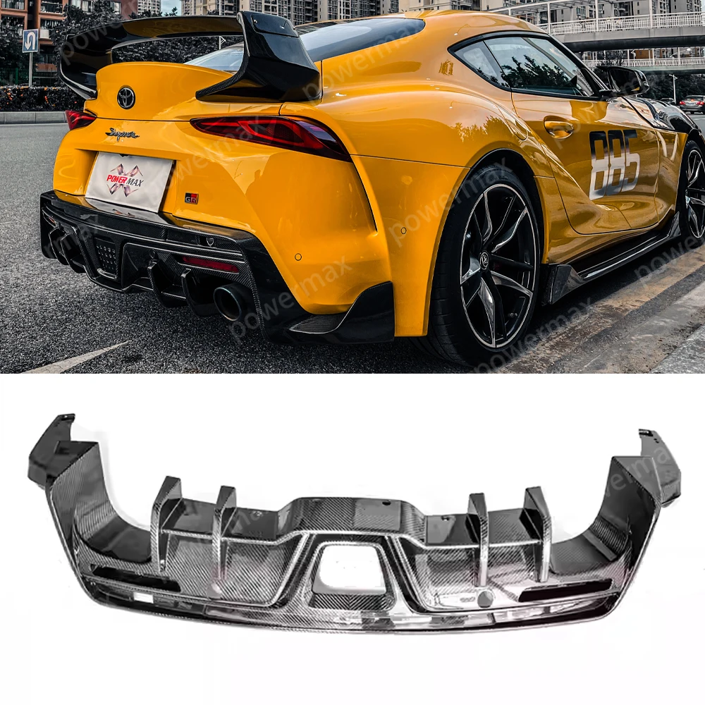 Carbon Fiber Toms Style Rear Diffuser 2019- for Toyota GR Supra A90 A91 MK5 Rear Diffuser